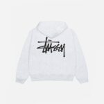 stussy basic hoodie Ash Heather