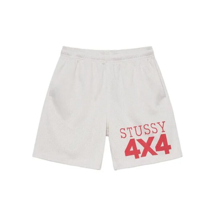 Stussy 4X4 Mesh Short white