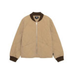 Stussy 8 Ball Quilted Liner Jacket khaki