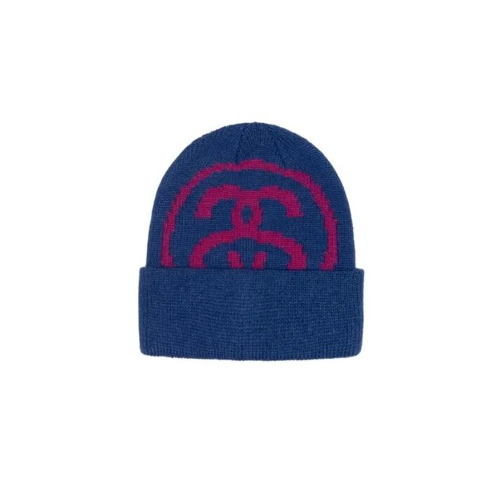 Stussy Big Link Cuff Beanie blue