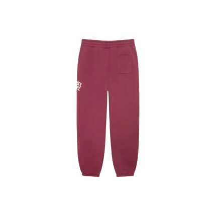 Stussy Sport Crackle Fleece Pant red brown