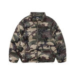 Stussy Wrinkled Nylon Down Puffer Jacket Camouflage